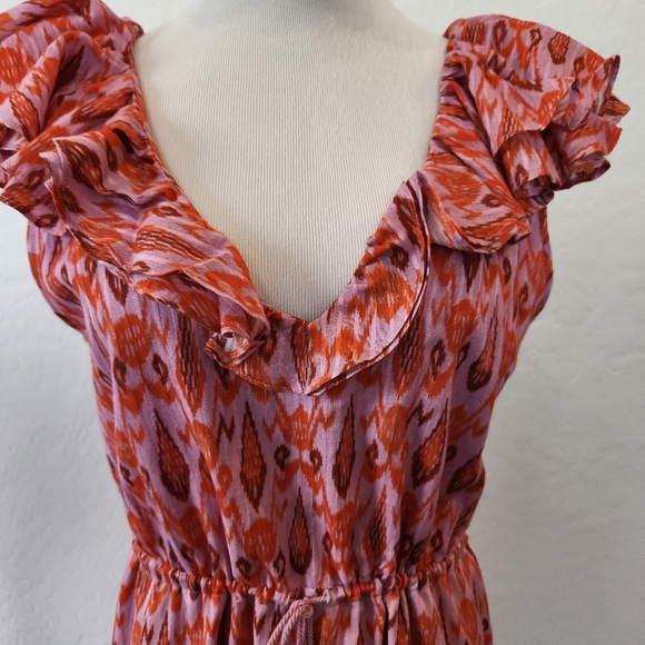 Figue Tahlia Dress Toledo Ikat Pink, Large FIGUE3044117C50116 - Picture 9 of 12
